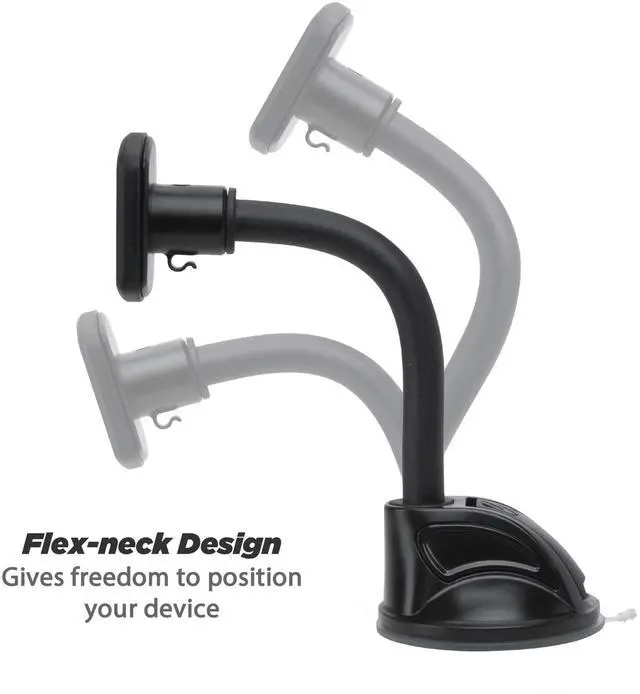 Alt view image 3 of 6 - Scosche MAGWDM Magic Mount Magnetic Car Windshield or Dash Phone Mount 360 Degree, Black