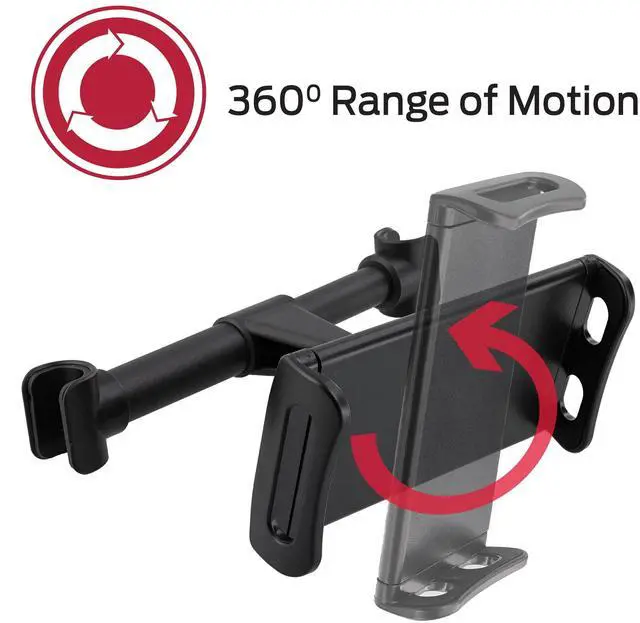 Alt view image 2 of 6 - Monster Universal Backseat Headrest Tablet Mount - Keep Passengers Entertained on the Go!