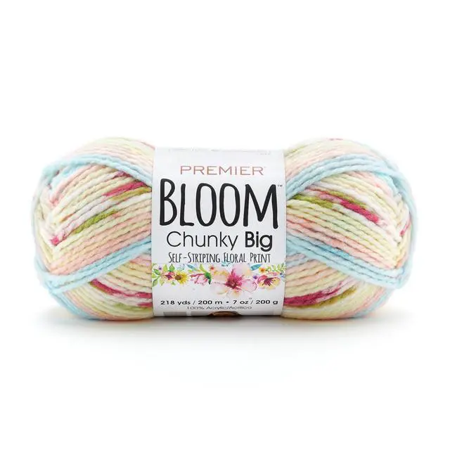 Alt view image 3 of 7 - Premier Yarns - Bloom Chunky Big Yarn - Snapdragon - 7oz 218yds - 5 Bulky Weight - Acrylic
