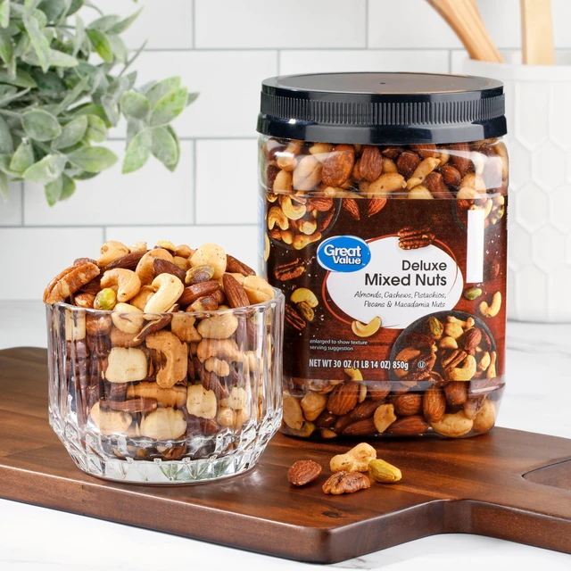 Alt view image 2 of 5 - Great Value Deluxe Mixed Nuts, 30 oz