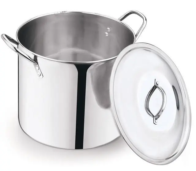 Alt view image 5 of 6 - Mainstays 12-Qt Stainless Steel Stock Pot with Metal Lid