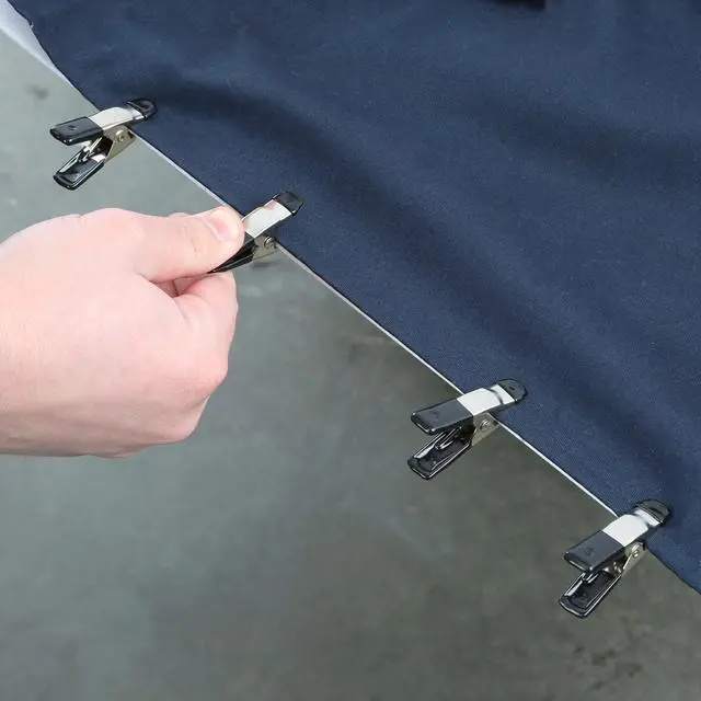 Alt view image 2 of 7 - Hyper Tough 12-Piece Mini Metal Spring Clamp Set