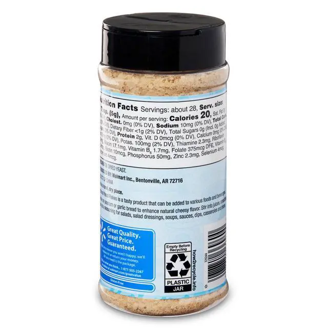 Alt view image 3 of 4 - Great Value Nutritional Yeast Flakes, 5 oz