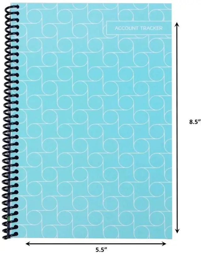 Alt view image 3 of 5 - Superior Register Simple Account Tracker, 5.5 x 8.5, Money Ledger, 50 Pages, Spiral Bound, 1-Count