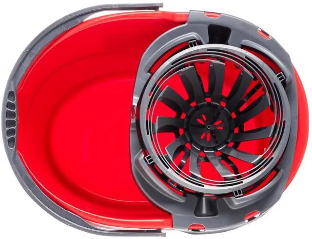 Alt view image 2 of 5 - O-Cedar QuickWring 2.5 Gallon Mop Bucket with Wringer, Red