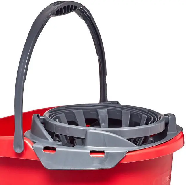 Alt view image 5 of 5 - O-Cedar QuickWring 2.5 Gallon Mop Bucket with Wringer, Red