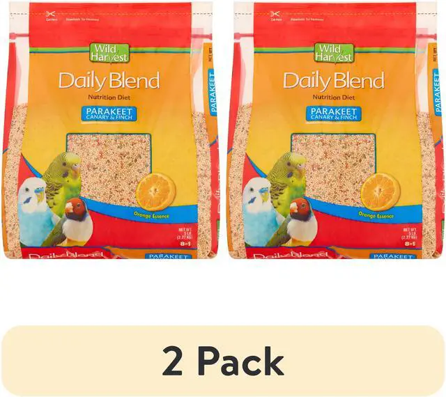 Main image of (2 pack) Wild Harvest Parakeet, Canary & Finch Daily Nutrition Blend, 5 lb