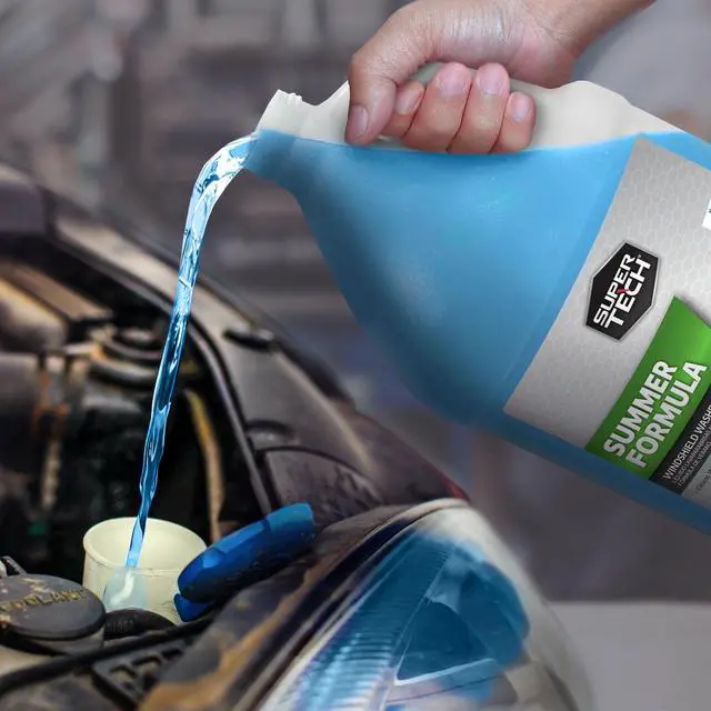 Alt view image 7 of 7 - (3 pack) Super Tech Summer Formula +32F Windshield Washer Fluid for All Vehicle Types, 1 Gallon