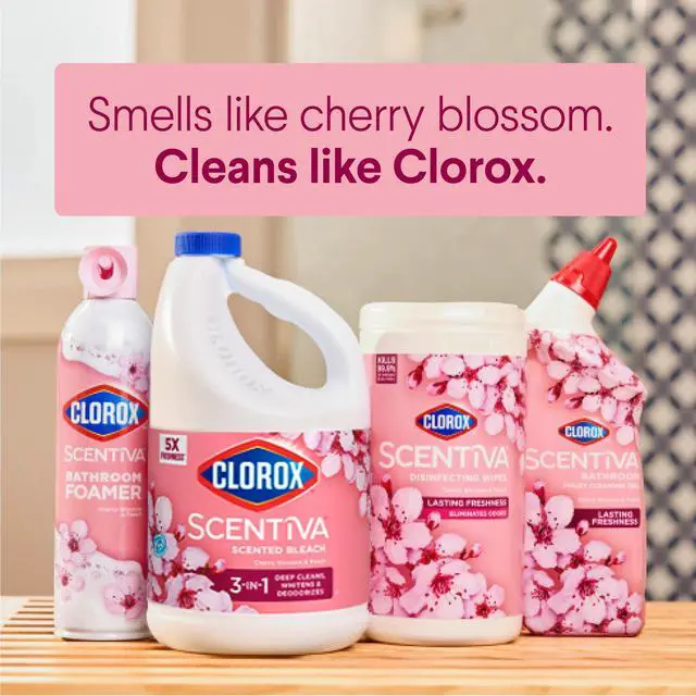 Alt view image 4 of 7 - Clorox Scentiva Scented Bleach, Cherry Blossom & Peach, 81 fl oz