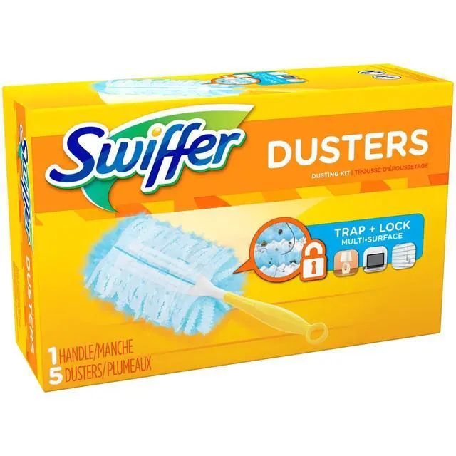 Alt view image 3 of 6 - Swiffer Dusters Cleaning Kit, Feather Duster Alternative, Unscented