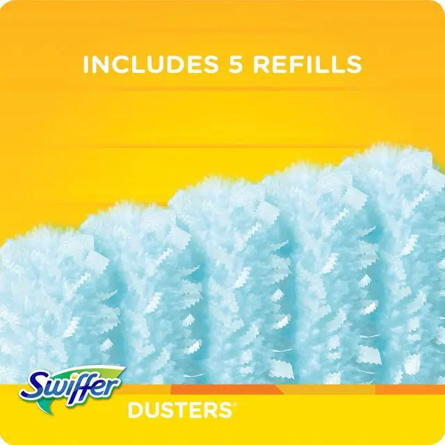 Alt view image 2 of 6 - Swiffer Dusters Cleaning Kit, Feather Duster Alternative, Unscented