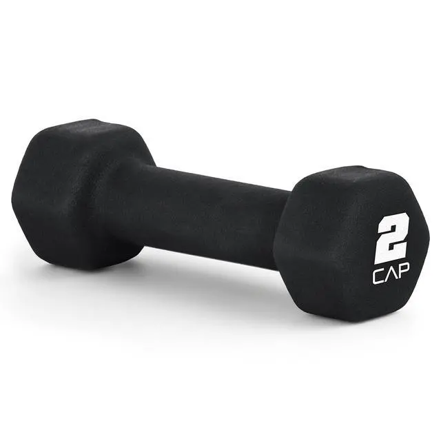 Alt view image 6 of 6 - CAP, 2lb Neoprene Dumbbell, Black, Single