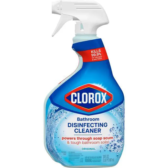 Alt view image 2 of 6 - Clorox Bathroom Disinfecting Cleaner, Original, Spray Bottle, 30 fl oz