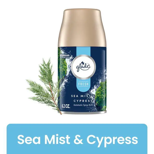Alt view image 2 of 6 - Glade Automatic Spray Air Freshener Refills, Sea Mist & Cypress, Fresh Collection, 6.2 oz