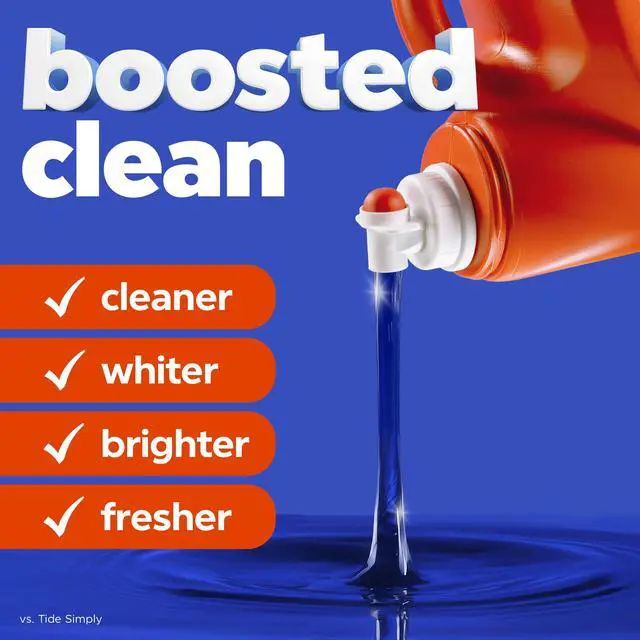 Alt view image 6 of 6 - Tide Original Scent Laundry Detergent Liquid, 125 fl oz, 100 Loads, with 6X Boosted Cleaning Power