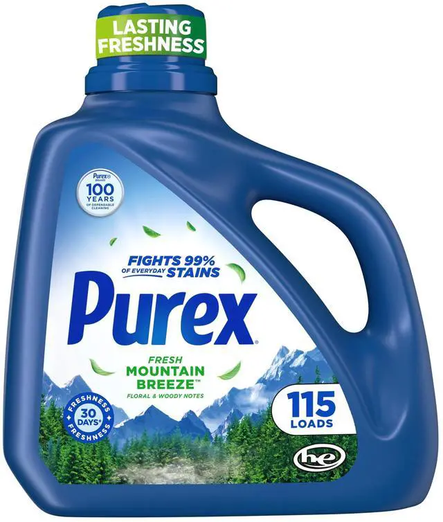 Main image of Purex Fresh Mountain Breeze Liquid Detergent, 115 Loads, 150 fl oz