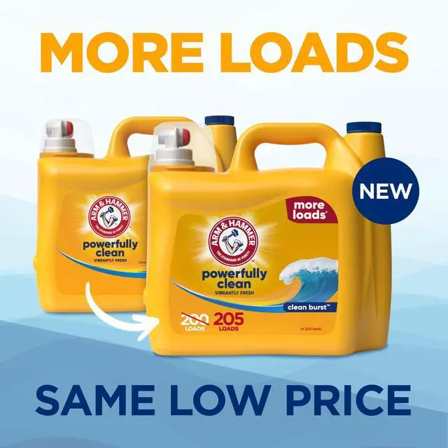 Alt view image 5 of 5 - ARM & HAMMER Clean Burst Liquid Laundry Detergent, 205 fl oz, 205 Loads