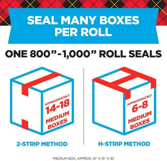 Alt view image 4 of 6 - Scotch Heavy Duty Shipping Packing Tape, Clear, 1.88 in x 27.7 yd