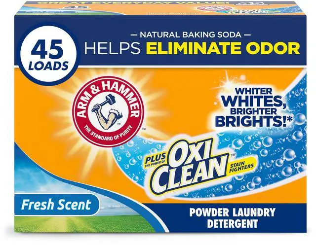 Main image of ARM & HAMMER Plus OxiClean Powder Laundry Detergent, 3.48 lbs, Fresh Scent