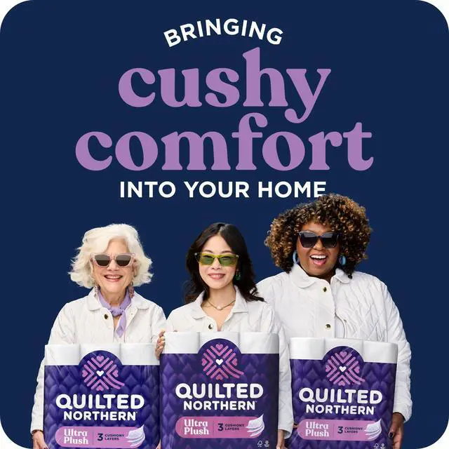 Alt view image 5 of 6 - Quilted Northern Ultra Plush Toilet Paper 6 Mega Rolls Equals 24 Regular Rolls