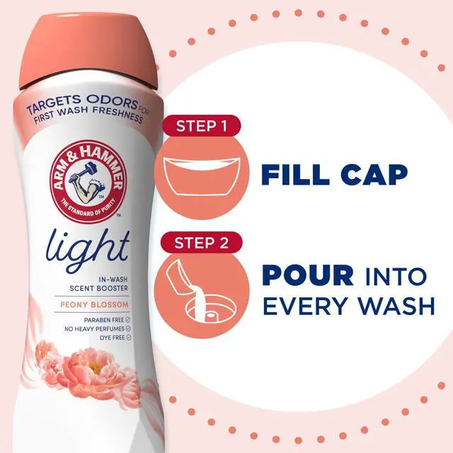 Alt view image 3 of 6 - ARM & HAMMER Peony Blossom Scent Light Laundry Scent Booster, 24 Oz