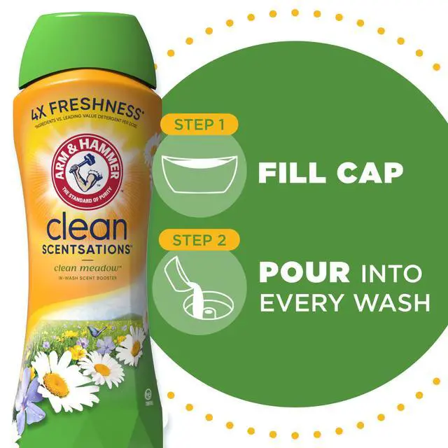 Alt view image 2 of 6 - ARM & HAMMER Clean Scentsations Laundry Scent Booster Clean Meadow 24 Oz