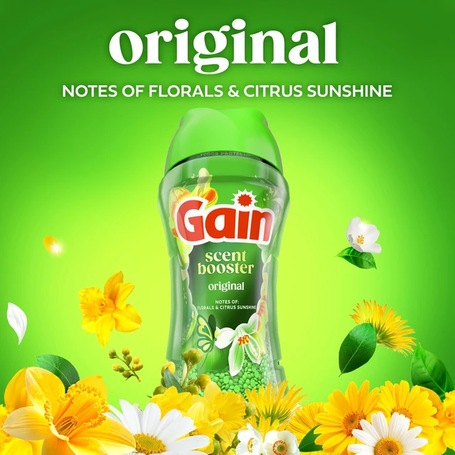 Alt view image 5 of 7 - Gain In-Wash Laundry Scent Booster Beads, Long-Lasting Fresh Scent, All Day Freshness and Odor Protection, Original Scent, 12.2 oz (Packaging May Vary)