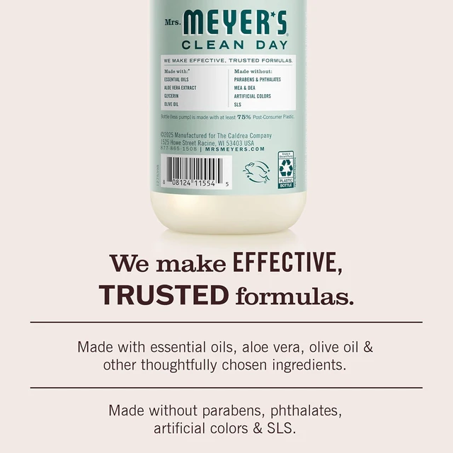 Alt view image 4 of 7 - MRS. MEYER'S CLEAN DAY Hand Soap Birchwood Scent 12.5 Fl Oz Bottle