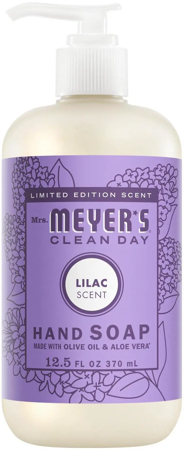 Main image of Mrs. Meyer's Clean Day Hand Soap, Lilac Scent, 12.5 Fl Oz Bottle