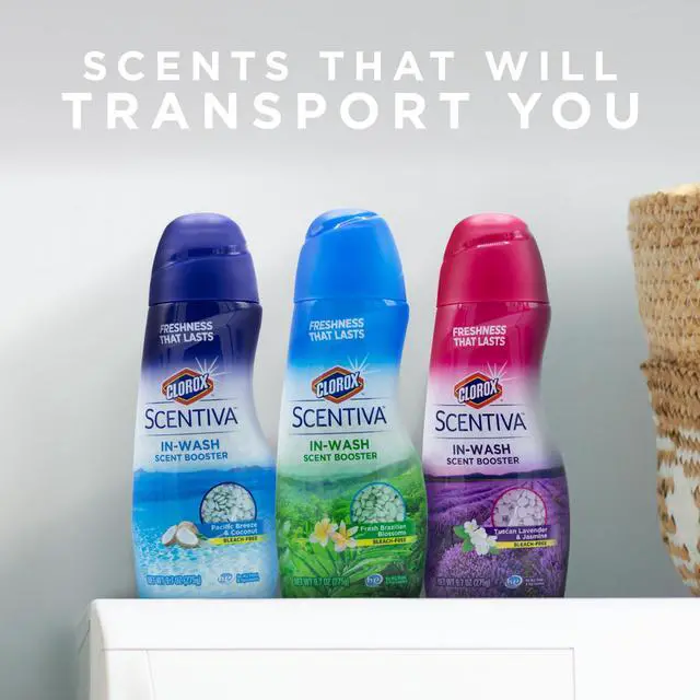 Alt view image 7 of 7 - Clorox Scentiva Scent Booster Beads Tuscan Lavender and Jasmine Laundry Freshener, In-Wash Fragrance Booster for Clothes, Towels, and Linens, Odor Eliminator, Long-Lastin