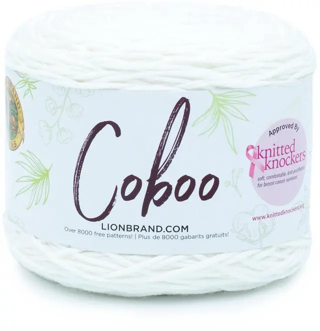 Main image of Lion Brand Coboo DK Yarn White Light