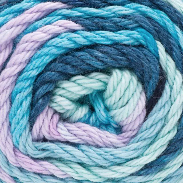 Alt view image 4 of 4 - Peaches & Creme Stripey 4 Medium Cotton Yarn, Evening Sea, 2 Pack, 2oz/56.7g, 102 Yards
