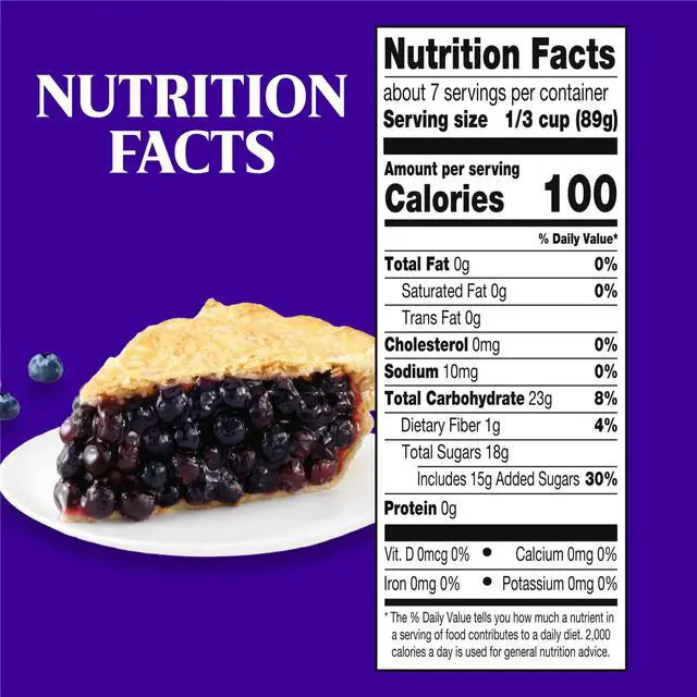 Alt view image 4 of 6 - Duncan Hines Wilderness More Fruit Blueberry Pie Filling and Topping, Ready to Use, 21 oz.