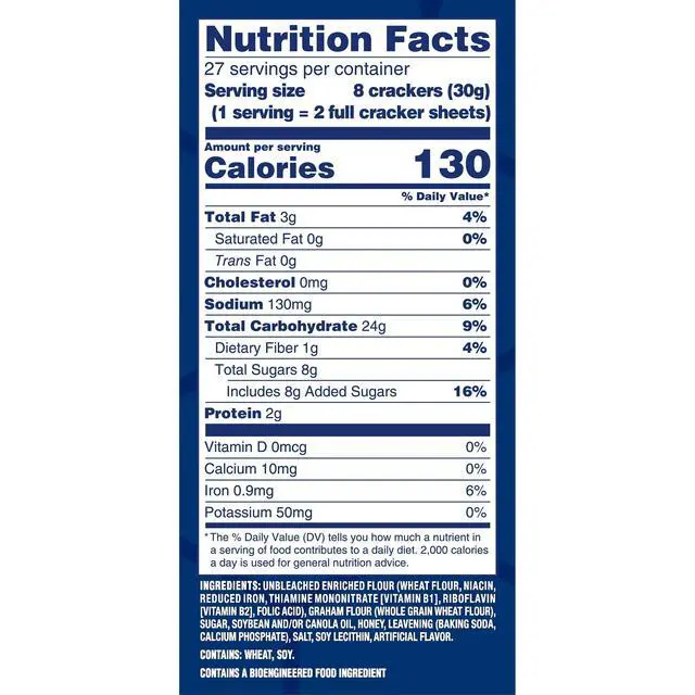 Alt view image 4 of 4 - HONEY MAID Graham Crackers Party Size 28.8 oz Lunch Snacks