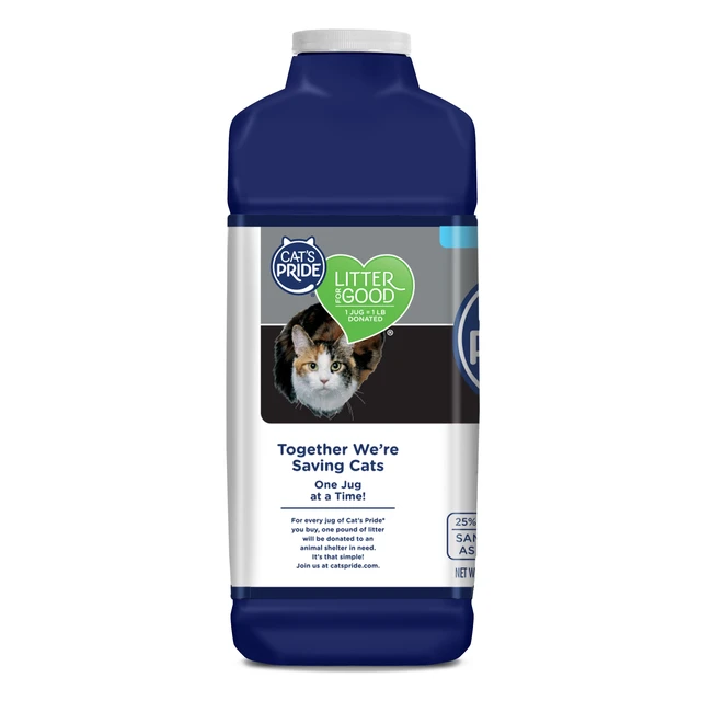 Alt view image 5 of 6 - Cat's Pride Unscented Clumping Cat Litter Max Power Triple Odor Guard, 15 lb Jug