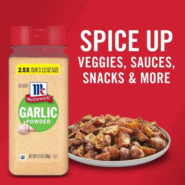 Alt view image 2 of 6 - McCormick Kosher Garlic Powder, 8.75 oz Bottle