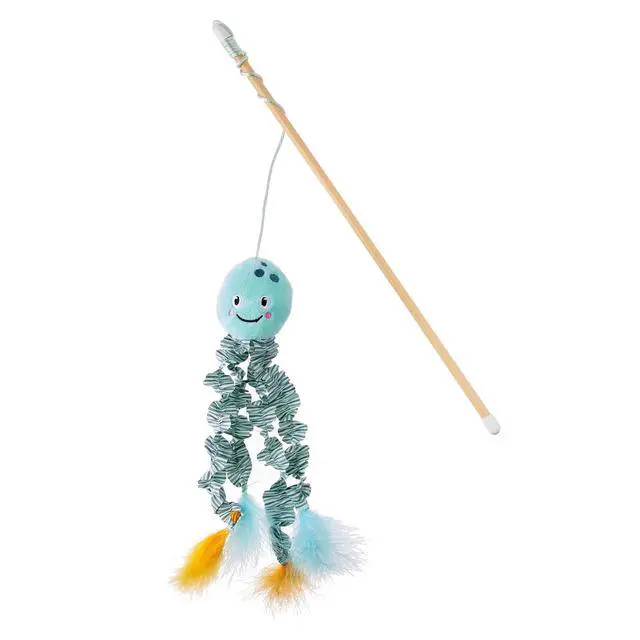 Alt view image 3 of 6 - Vibrant Life Jellyfish Teaser Cat Toy with Catnip, 18" (2 Pack)