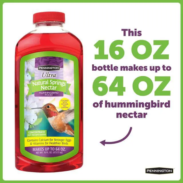 Alt view image 2 of 6 - Pennington Hummingbird Nectar Concentrated Sweet Hummingbird Food Liquid, No Artificial Dye, 16 oz, 2 Pack, 1 Pack, All Lifestages