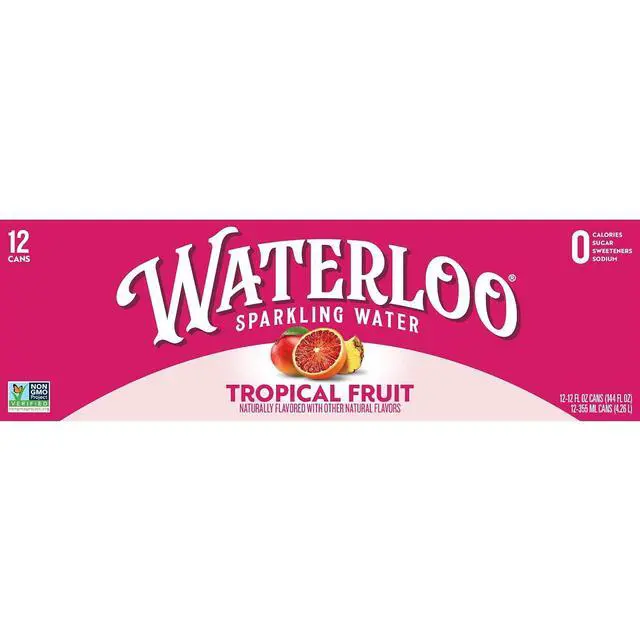 Alt view image 3 of 6 - Waterloo Sparkling Water Tropical Fruit, 12 Fl Oz Cans, Pack of 12