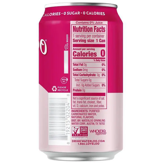 Alt view image 4 of 6 - Waterloo Sparkling Water Tropical Fruit, 12 Fl Oz Cans, Pack of 12