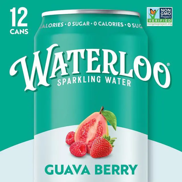 Alt view image 6 of 6 - Waterloo Sparkling Water Guava Berry 12 Fl Oz Cans Pack of 12