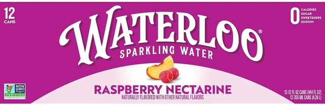 Alt view image 4 of 6 - Waterloo Sparkling Water, Raspberry Nectarine, 12 Fl Oz Cans, Pack of 12