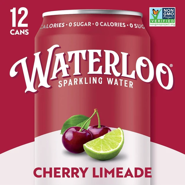 Alt view image 2 of 6 - Waterloo Sparkling Water Cherry Limeade 12 Fl Oz Cans (Pack of 12)