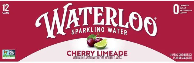 Alt view image 5 of 6 - Waterloo Sparkling Water Cherry Limeade 12 Fl Oz Cans (Pack of 12)