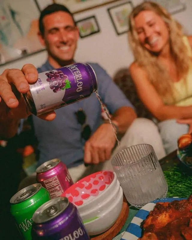 Alt view image 3 of 6 - Waterloo Sparkling Water Grape 12 Fl Oz Cans Pack of 12