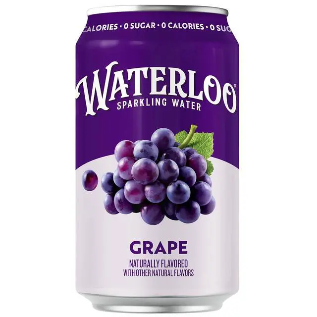Alt view image 4 of 6 - Waterloo Sparkling Water Grape 12 Fl Oz Cans Pack of 12