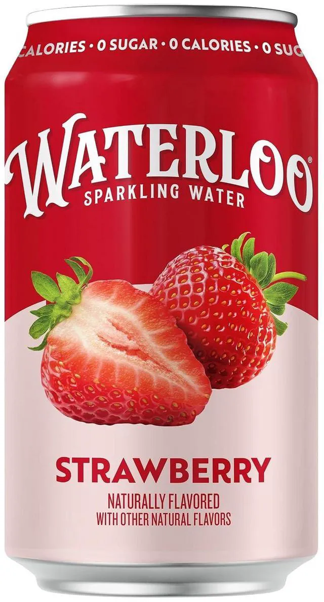 Alt view image 4 of 6 - Waterloo Strawberry Sparkling Water, 12 Fl Oz Cans (Pack of 12)