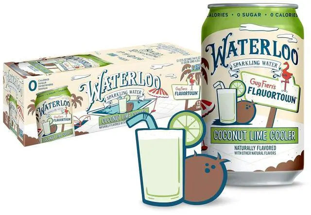 Main image of Waterloo Sparkling Water Coconut Lime Cooler, 12 Fl Oz Cans (Pack of 12)