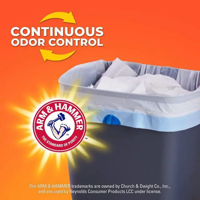 Alt view image 6 of 6 - Hefty 8 Gallon Medium Trash Bags, 26 Count, White, Ocean Water Scent