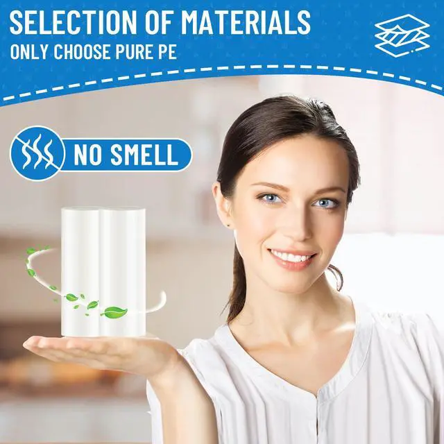 Alt view image 7 of 7 - LainNeala 4 Gallon Small Trash Bags, 100 Count White Mini Garbage Bags for Bathroom, Unscented Trash Can Liners